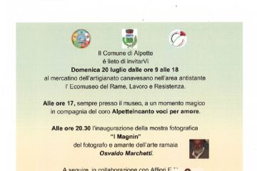 Mercatino Artigianale - Coro - Inaugurazione mostra fotografica - Presentazione libro