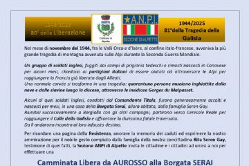 Camminata libera da Aurosso alla Borgata Serai